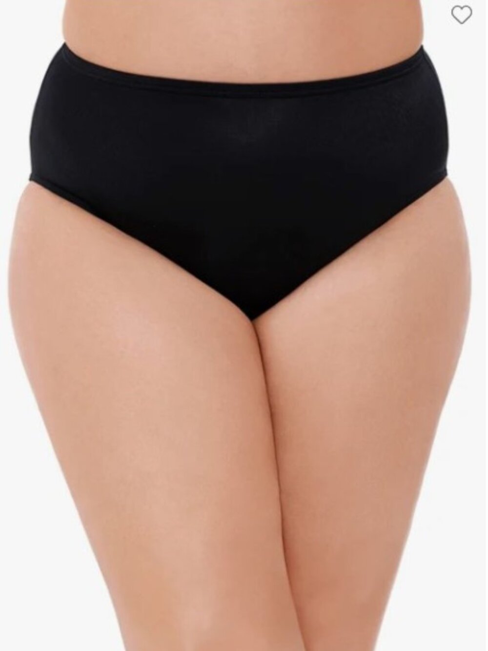 Miraclesuit Plus Size Basic Black Bikini Swim Bottoms 16W
